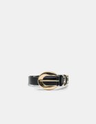 Stradivarius Curea Cu Plăcuțe Și Ținte Negru 70