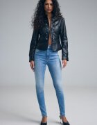 Stradivarius D07 Blugi Skinny Fit Visoki Struk Albastru Deschis 32