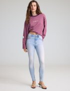 Stradivarius D07 Blugi Skinny Visoki Struk Albastru Deschis 42