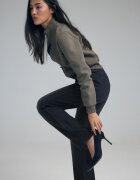 Stradivarius D98 Blugi Straight Fit Negru Închis 38