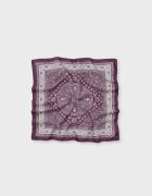 Stradivarius Eșarfă Paisley Mică Grena Os