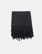 Stradivarius Fular Mediu De Bază Negru Os