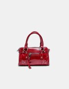 Stradivarius Geantă Crossbody Cu Buzunar Și Ținte Roșu Os