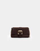 Stradivarius Geantă Crossbody Cu Cataramă Neregulată Maro Os