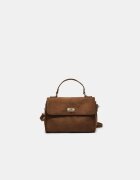 Stradivarius Geantă Crossbody Mică Maro Os