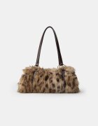 Stradivarius Geantă De Umăr Cu Imprimeu Retro Caramel Os