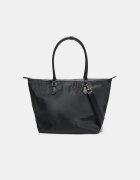 Stradivarius Geantă Shopper Combinată Cu Curea De Umăr Negru Os