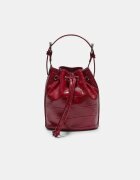 Stradivarius Geantă Tip Sac Cu Aspect Piele De Crocodil Roșu Os
