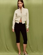 Stradivarius Hanorac Cropped Cu Fermoar Vanilie S