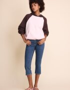 Stradivarius Hanorac Cu Mânecă Raglan Și Contrast Roz Pastel M