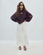 Stradivarius Hanorac Oversize Grafic Purpuriu Xs