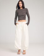 Stradivarius Jeans Bufant Vanilie 42