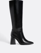 Stradivarius Largi. Cizme Înalte Cu Toc Negru 39
