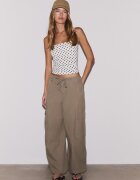 Stradivarius Maiou Cu Bretele Late Gri Deschis S