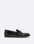 Stradivarius Mocasini Flexibili Din Imitație De Piele Negri Negru 41