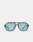 Stradivarius Ochelari Cu Dublă Punte Albastru Os