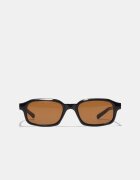 Stradivarius Ochelari Dreptunghiulari Negru Os
