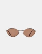 Stradivarius Ochelari Rotunzi Din Metal Auriu Os