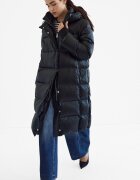 Stradivarius Palton Matlasat Strălucitor Negru Xl