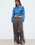 Stradivarius Pantalon Tehnic Din Polar Maro Xl