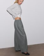 Stradivarius Pantaloni Barrel Gri M
