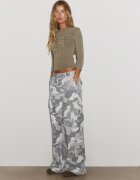 Stradivarius Pantaloni Cargo Cu Imprimeu Gri 38