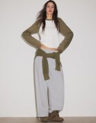 Stradivarius Pantaloni Jogger Cu Stoppers Gri Melanj M