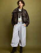 Stradivarius Pantaloni Jogger Din Felpa Cu Opritoare Gri Melanj M
