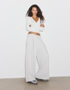 Stradivarius Pantaloni Jogger Din Felpa Largi Gri Melanj L
