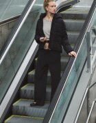 Stradivarius Pantaloni Jogger Largi Cu Nervură Și Textură Moale Negru Xxs
