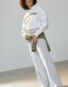 Stradivarius Pantaloni Jogger Largi Gri Melanj L