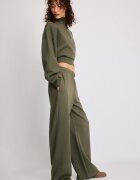Stradivarius Pantaloni Jogger Largi Kaki M