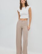 Stradivarius Pantaloni Largi Bej 34