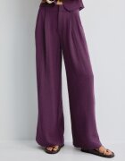 Stradivarius Pantaloni Largi Rustici Mov 44