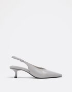 Stradivarius Pantofi Cu Toc Decolteu În V Gri 40