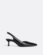 Stradivarius Pantofi De Bază Cu Toc Kitten Negru 35