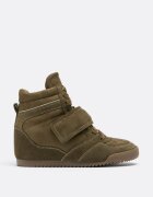 Stradivarius Pantofi Sport Cu Platformă Interioară Khaki 40