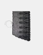 Stradivarius Pareo Drept Din Dantelă Negru Os