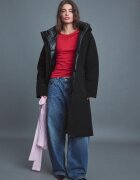 Stradivarius Parka Matlasată Negru M