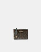 Stradivarius Portofel Pentru Carduri Cu Print Șarpe Maro Os