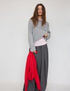 Stradivarius Pulover Cu Mânecă Raglan Gri Marengo Xs