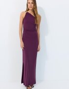 Stradivarius Rochie Cu Piesă Metalică Purpuriu Xl