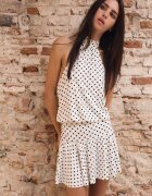 Stradivarius Rochie Halter Gri Deschis S