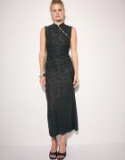 Stradivarius Rochie Midi Cu Guler Cu Bandă Și Fără Mâneci Kaki Xl
