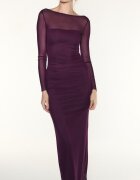 Stradivarius Rochie Midi Cu Spate Gol Purpuriu Xl