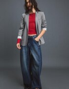 Stradivarius Sacou De Bază Din Tricot Gri Marengo Xs