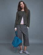 Stradivarius Sacou Din Stofă Cu Peplum Gri Marengo M