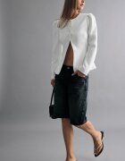 Stradivarius Sacou Peplum Ecru Xl