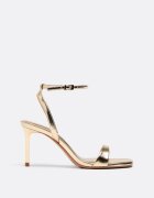 Stradivarius Sandale Cu Toc Stiletto Aur 37
