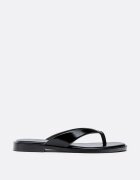 Stradivarius Sandale Plate Thong Negru 35